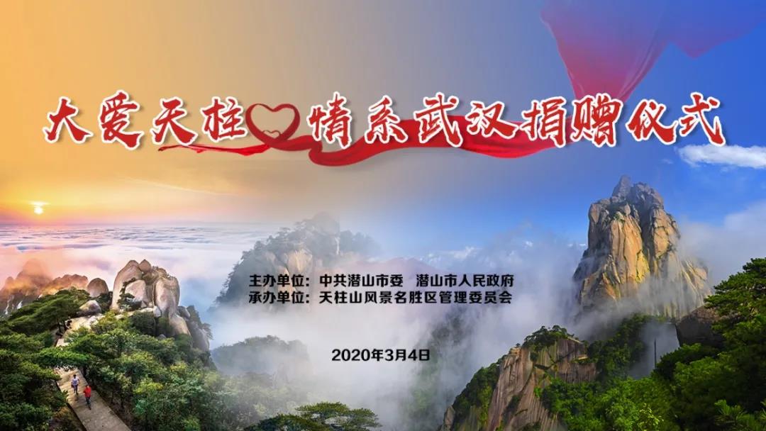潜山市举行“大爱天柱•情系武汉”云捐赠仪式 图1